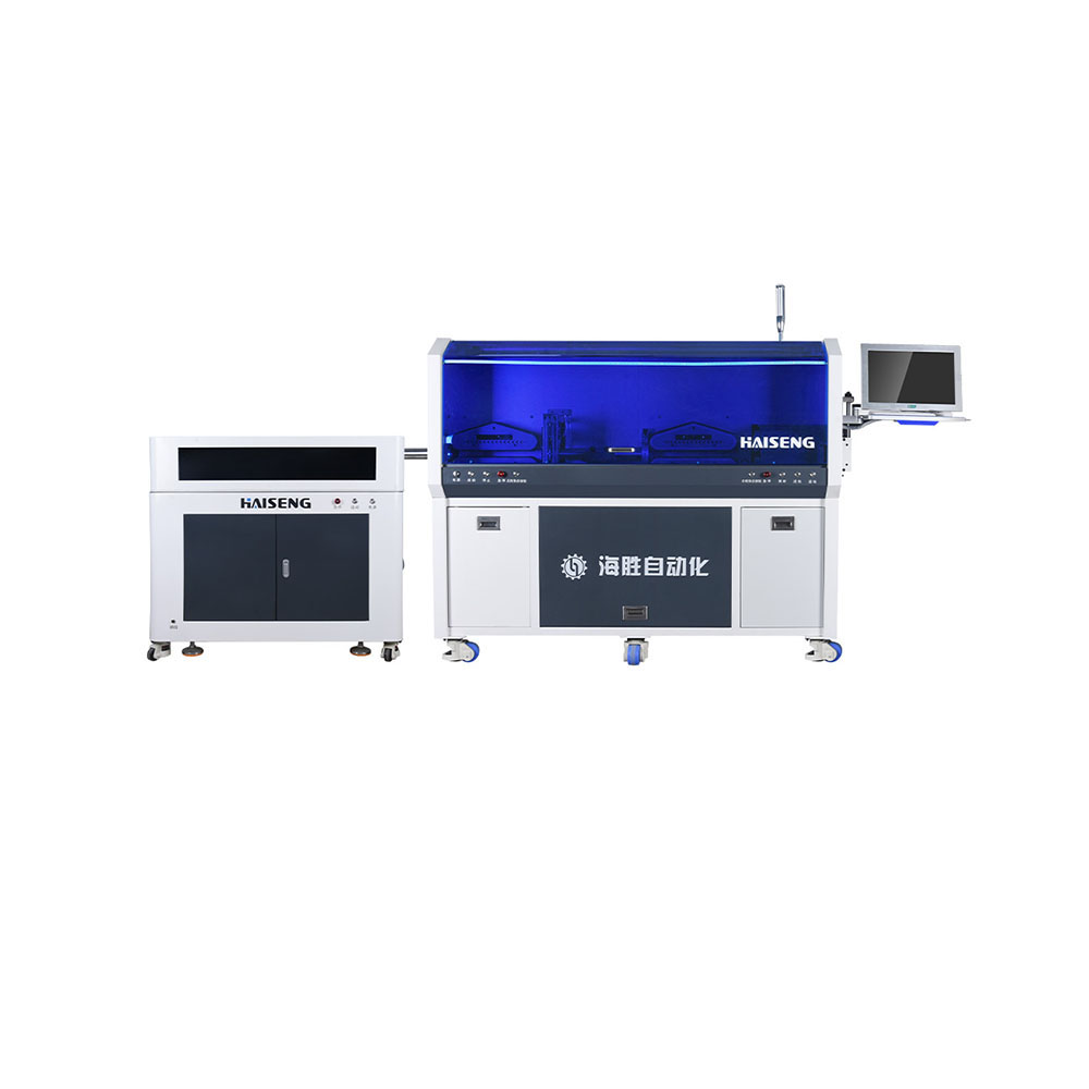 HS-880XZ-300 Totalmente automático fio corte e decapagem máquina (lâmina rotativa)