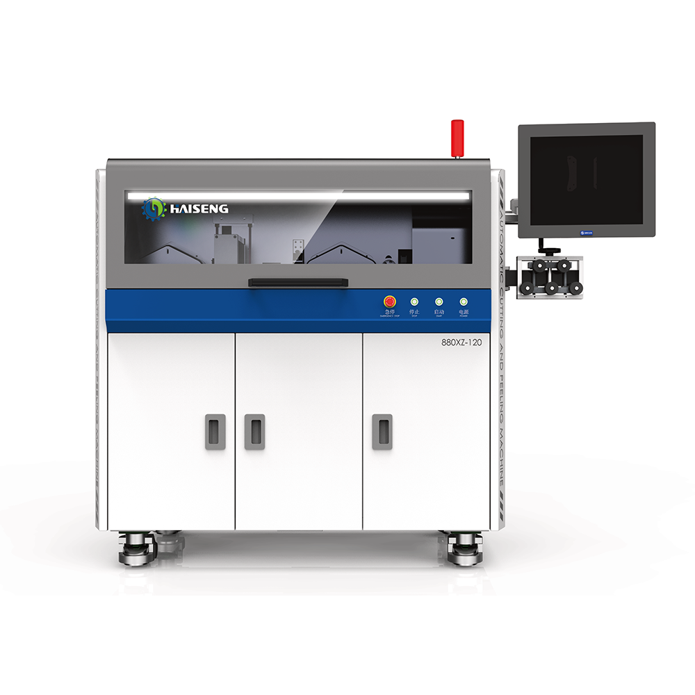 HS-880XZ-120 Totalmente automático fio corte e decapagem máquina (lâmina rotativa)