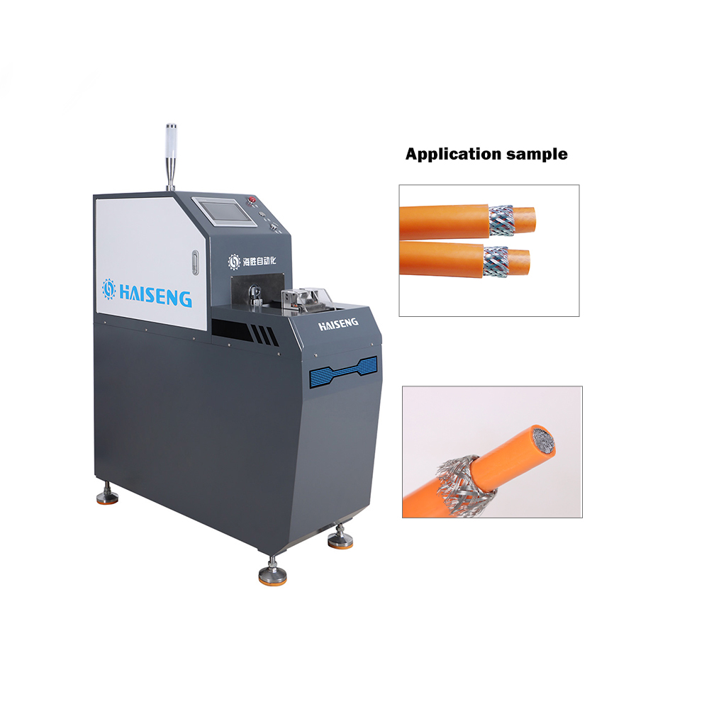 HS-QF120 Decapagem automática, corte, lançando e escovando Shield Mesh Machine
