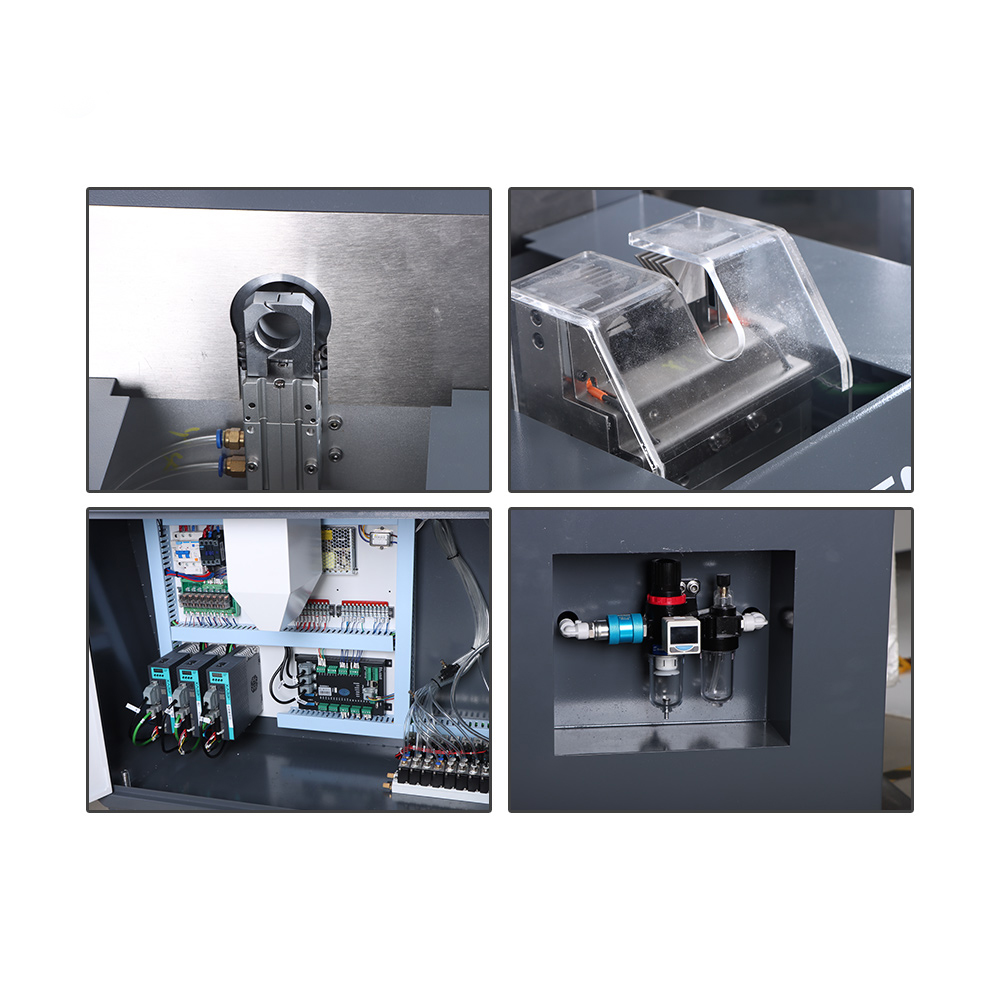 HS-QF120 Decapagem automática, corte, lançando e escovando Shield Mesh Machine