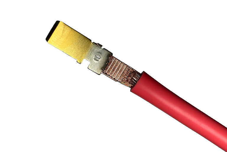 Aplicação da soldadura do fio de cobre estanhado 60mm ²